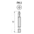 Caja 5 Puntas 1/4 Torsion "T" Ph2-50 Azl