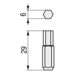 Caja 5 Puntas 1/4 Torsion "Ty" Sw6-29 Rj