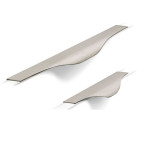 Tirador Aluminio Noma L200 Sp19 Efecto Inox Taladros A 128Mm. Para Atornillar.