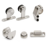 Kit Herrajes Alondra Inoxidable P/Pta.madera (No Incluye El Tubo Deslizante)