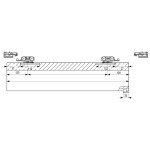 Kit De Herrajes Eclettica Para Puerta Corredera De Madera Con Freno Amortiguado Y Carril De 3M - Carga Máxima 120