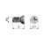 Tornillo Union M6X15,3 Zincado P/Excentrica Vis