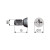 Tornillo Union M6X15,3 Zincado P/Excentrica Vis