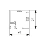 Carcasa Falso Techo Rollglass 100 Top 2M