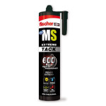 Ms Adhesivo Fischer Extreme 290Ml Negro Agarre Inmediato Hasta 600Kg M2