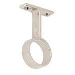 Soporte Tubo Redondo D25Mm Central Niquel (100 uds.)