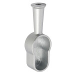 Soporte Tubo Lateral Oval/Red R9006 M6 Para Tubo Ovalado 30-15 O Tubo Redondo Ø20 (100 uds.)