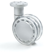 Rueda Pipper 1 Plástico D78 H105 Alum/Transpar