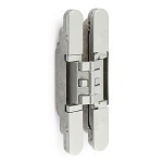 Bisagra Invisible Kubica Hybrid K2460 Cr.sat  Acero/Zamak. 60Kg/2Bis. Min.25 155X51Mm.