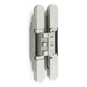 Bisagra Invisible Kubica Hybrid K2460 Cr.sat  Acero/Zamak. 60Kg/2Bis. Min.25 155X51Mm.