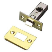 Picaporte Tubular Canto Recto Nº6/35Mm. Latonado Cuadradillo 8Mm Frente 57X25Mm