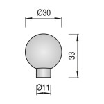Pomo Bola Acero Inoxidable Tous Ø30Mm