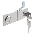 Cerradura Cas Pta/Crist Derecha 216/C1+2 Niquel Puerta Cristal Doble
