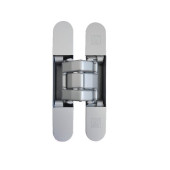 Bisagra Invisible Karakter K8080 Cromo Satinado  Reg.3D, 80Kg/2B, 100Kg/3B, Sp.min-40Mm.