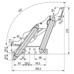 Bisagra Sofa-Cama Japon Pared Cero Zincado