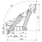 Bisagra Sofa-Cama Japon Pared Cero Zincado