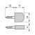Soporte Estante Pq Con Tornillo Marron (100U)