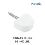 Soporte Estante Pq Con Tornillo Blan (1.000U)
