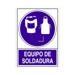 Señal 695 Plas.295X210"Equipo Soldadura"