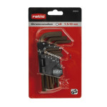 Juego 9 Llaves Allen Acodada (1.5-10Mm) Medidas Desde 1,5 Hasta 10Mm