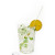 Pajitas Reutilizables Koala Bodega Transparente Metal 5 Unidades