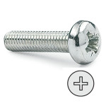 Tornillo Rosca Metal Din 7985 Cabeza Redonda Zincado 5-12 (500 uds.)