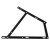 Bisagra Canape Negra Alide (Jgo.dch/Izd) Sistema De Enganche Piston Rosca M-8