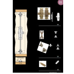 Varilla Falleba Hexagonal 2M. Bicromatado  Para Cerradura Falleba Mod.suprema.
