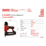 Clavadora Simes 0,8Mm Simpb08 15-45Mm Clavo Con Y Sin Cabbeza Hasta 45Mm.