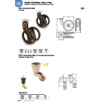 Rueda Giratoria Decorativa Mates Laton Cuero