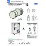 Rueda Giratoria Linea A/Poliuretano Ø100 Sin Freno Nucleo Poliamida. Aro Poliuretano.