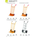 Carro Almacén De Pala Larga. Tubo De Acero. Neumáticas. 300Kg - Theca