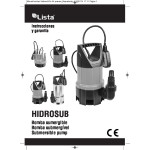 Bomba Sumergible Hidrosub As-233 900W Aguas Sucias. Caudal Max.233L/Min. 9Mts.