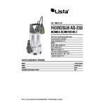 Bomba Sumergible Hidrosub As-233 900W Aguas Sucias. Caudal Max.233L/Min. 9Mts.