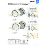 Rueda Unidireccional De Encastrar Toscana. Para Camas Nido. Para Embutir. Espesor 30-40Mm. Carga 100 Kg - Q&Ampq