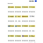 Placa Aluminio Oro 150X45 "Entrada"