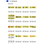 Placa Aluminio Oro 150X45"P/Fav.c/Puerta Por Favor Cierren La Puerta Gracias