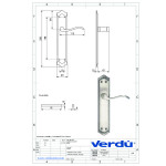 Manilla Aluminio Nola 204 256X49 Cuero