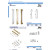 Kit Fijacion Doble Manillon Puerta Madera
