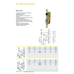 Cerradura Para Madera Tesa 130/58R/Hn Ent-50Mm, Dist-70Mm, C/Redondo, Niquelada