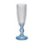 Copa de champán Vivalto PR05720ZD/BHA6 BLUE Azul Transparente Vidrio 180 ml Puntos (6 Unidades)