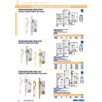 Cerradura Embutir Tesa 2010P/50/Hn Dist-47, Ent-50, C/Recto, Niquelada