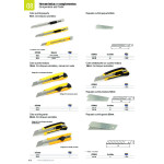 Cutter 9Mm Bloqueo Auto. Tajima Inoxidable Con 2 Cuchillas De Recambio. Mod.lc-301.
