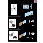 Cerradura Puerta Cristal Doble Cromo (12 uds.)