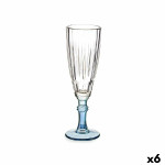 Copa de champán Vivalto Exotic Azul Cristal 170 ml (6 Unidades)