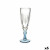 Copa de champán Vivalto Exotic Azul Cristal 170 ml (6 Unidades)
