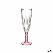 Copa de champán Vivalto PR05720ST3/BHA6 PINK Rosa Cristal 170 ml (6 Unidades)