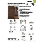 Kit Herrajes Alondra Inoxidable P/Pta.madera (No Incluye El Tubo Deslizante)