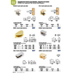 Soporte Rectangular Para Cristal. Zamak. Cromo (2 uds.)