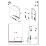 Tolva Ropa Classic M300 Cromo  Con Guia Oculta Ca, Extracción Total 30Kg. Sp16-19.